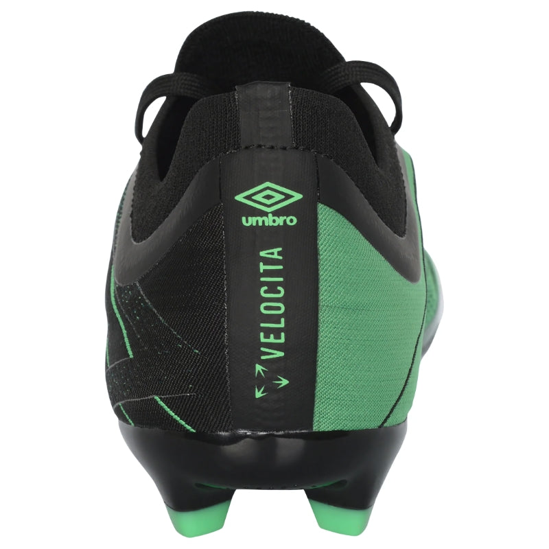 Umbro Soccer Cleats Umbro Velocita Elixir Premier FG Adult Soccer Cleats Black Green