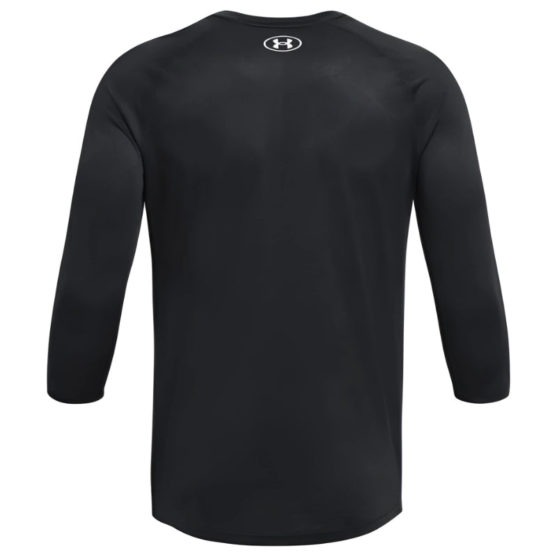 Under Armour Baseball Apparel Under Armour Utility 3-4 Performance Baseball Shirt Adult Gray Black