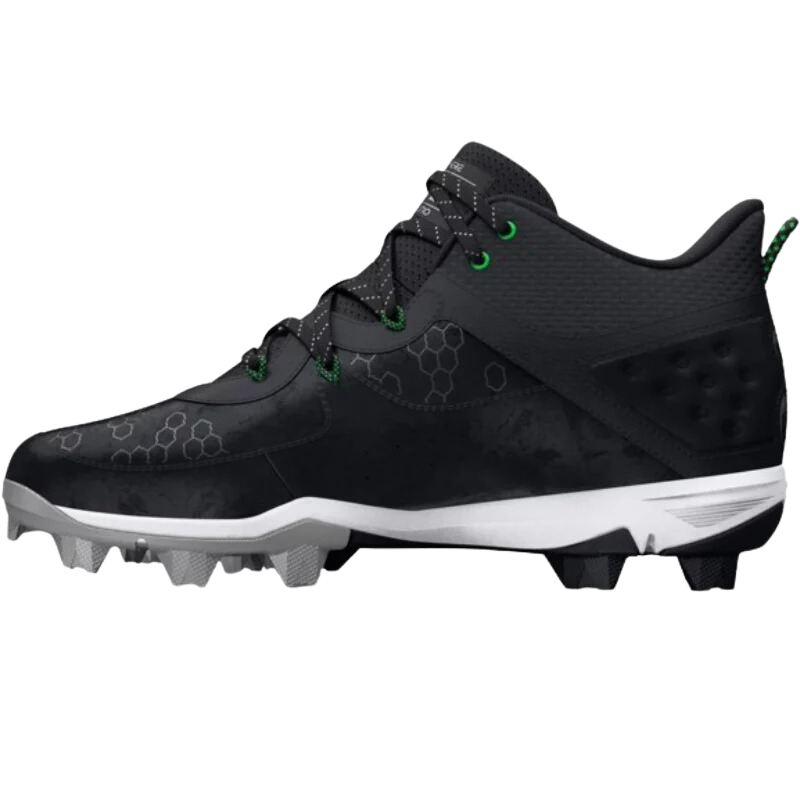 Under Armour Harper 8 RM Boys Mid Baseball Cleats Junior side pointing left