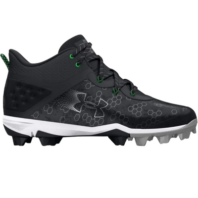 Under Armour Harper 8 RM Boys Mid Baseball Cleats Junior side pointing right