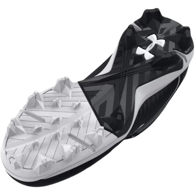 Under Armour Leadoff Mid RM Baseball Cleats Men's 2022 bottom pointing to the lower-left