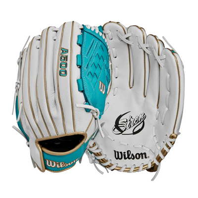 Wilson A500 Siren 12.5” Outfield Fastpitch Baseball Glove - Youth (2024)