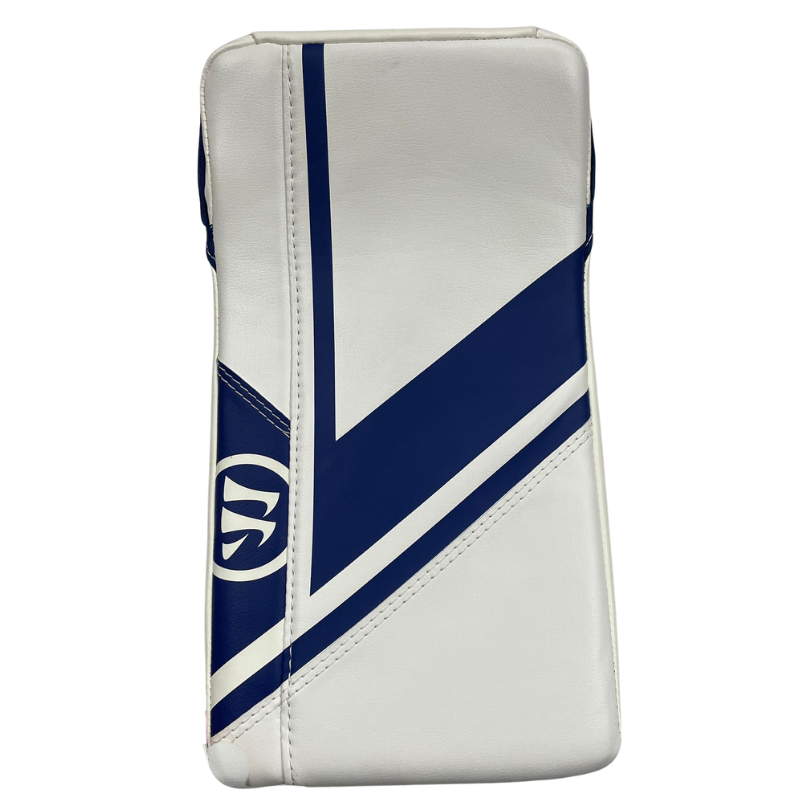 Warrior Goalie Blockers Warrior Ritual G6 E+ (2022) Junior White/Royal front