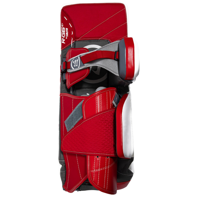 Warrior Goalie Blockers Warrior Ritual G6 E+ (2022) Intermediate White/Red back
