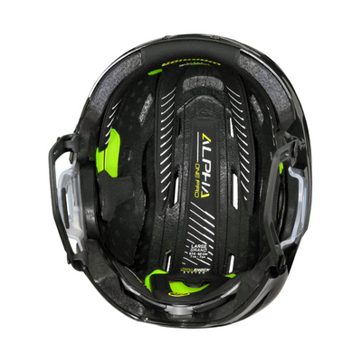 Warrior Hockey Protective Gear Warrior Alpha Pro Hockey Helmet Senior APH8 Black Inside View