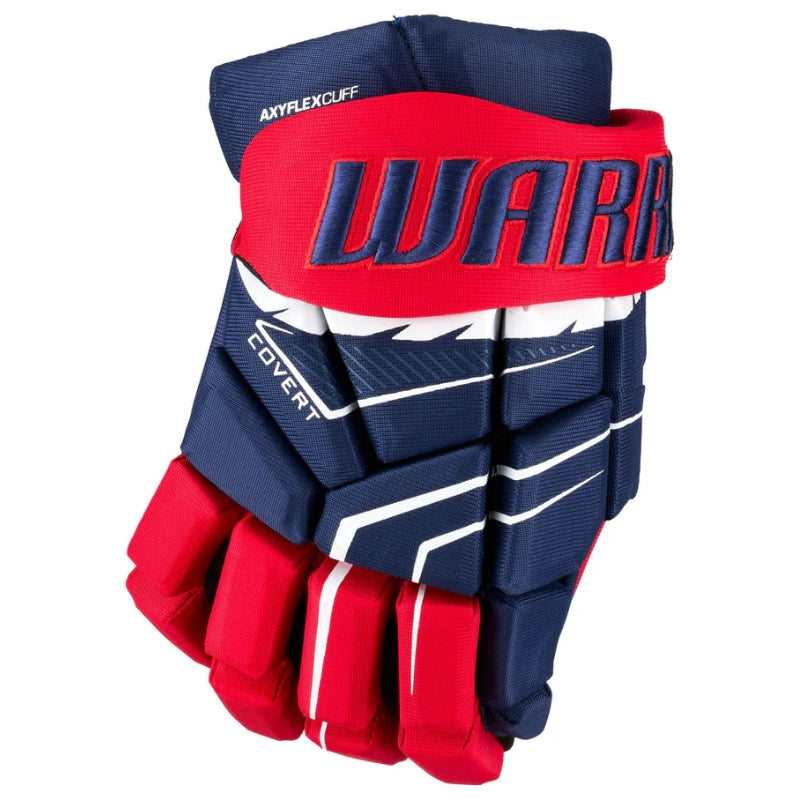 Warrior Hockey Protective Gear Warrior Covert Krypto Pro Hockey Gloves Junior 2026 Navy Red