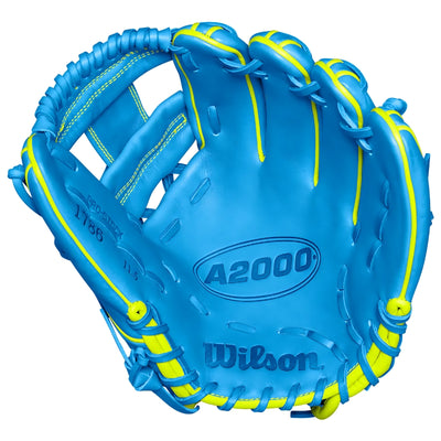 Wilson Baseball Gloves Wilson A2000 1786 11.5 inch Infield Baseball Glove Youth 2024 Sky Blue Optic Yellow