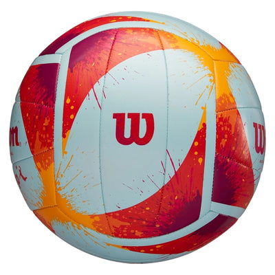 Wilson Volleyball Balls Wilson AVP Splatter Volleyball Teal Red Orange