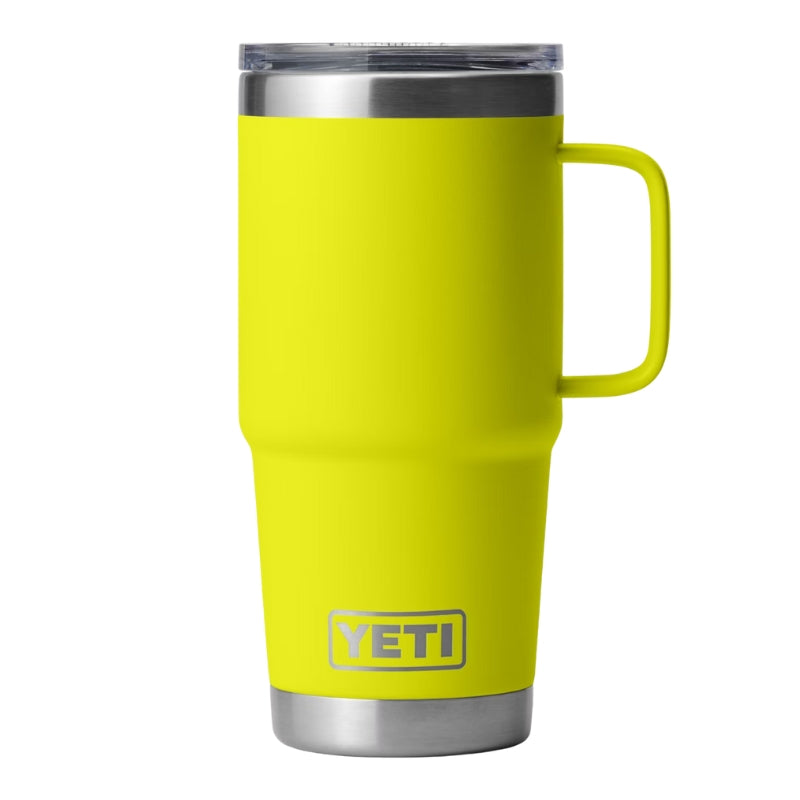Yeti Drinkware Yeti Rambler 20oz Travel Mug with Stronghold Lid Firefly Yellow