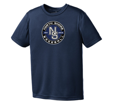 NSBA ATC Performance Polyester Short Sleeve Tee - Large Logo- Youth