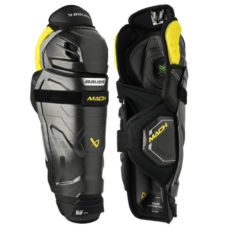 Bauer S23 Supreme Mach Hockey Shin Guards- Junior