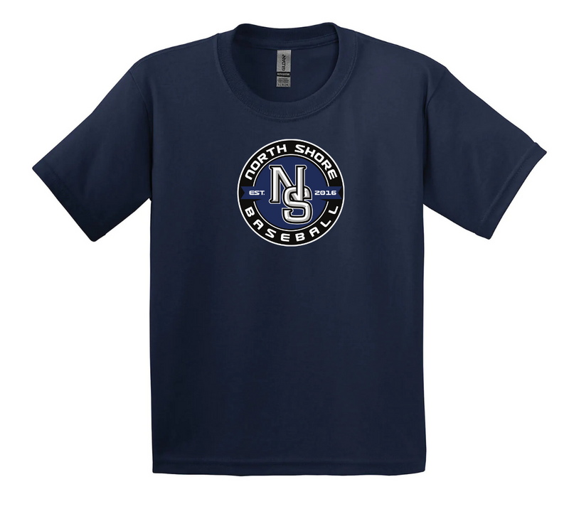 NSBA Cotton Short Sleeve Tee - Large Logo- Youth