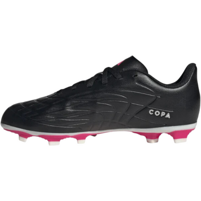 Adidas Copa Pure.4 FXG Soccer Cleats Junior Core Black/Zero Metallic/Team Shock Pink 2 side pointing left