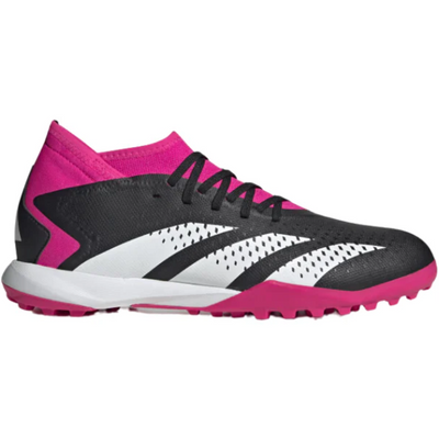 Adidas Predator Accuracy.3 Soccer Turf Boots Black/White/Pink Junior side pointing right