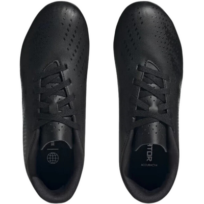 Adidas Predator Accuracy.4 FxG Soccer Cleats Junior Core Black/Core Black/Cloud White top of both shoes pointing up