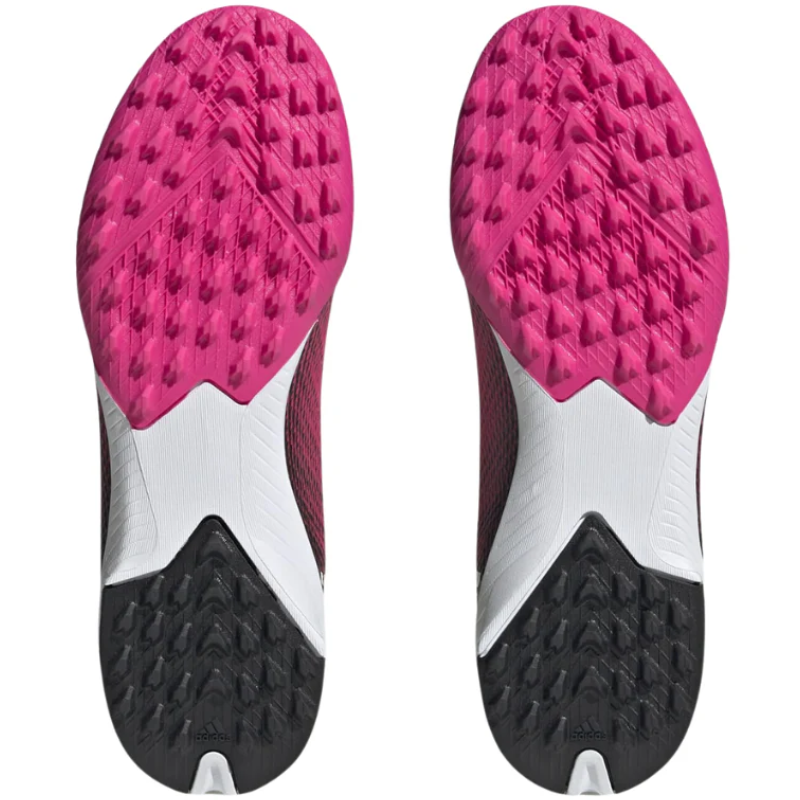 Adidas X Speedportal.3 Soccer Turf Boots Pink/Metallic/Black Junior bottom of both shoes pointing up