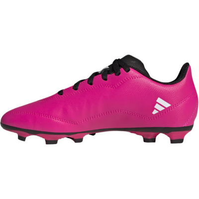 Adidas X Speedportal.4 FxG Soccer Cleats Junior Pink/White/Black side pointing left