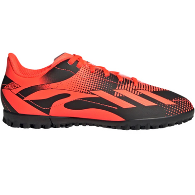 Adidas X Speedportal Messi.4 Soccer Turf Boots Orange/Black Junior side pointing right