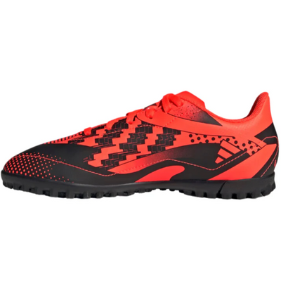 Adidas X Speedportal Messi.4 Soccer Turf Boots Orange/Black Junior side pointing left