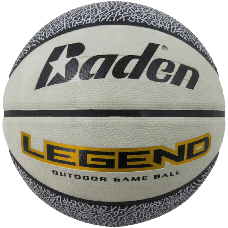 Baden Legend Deluxe Rubber Outdoor Game Basketball front showing logo