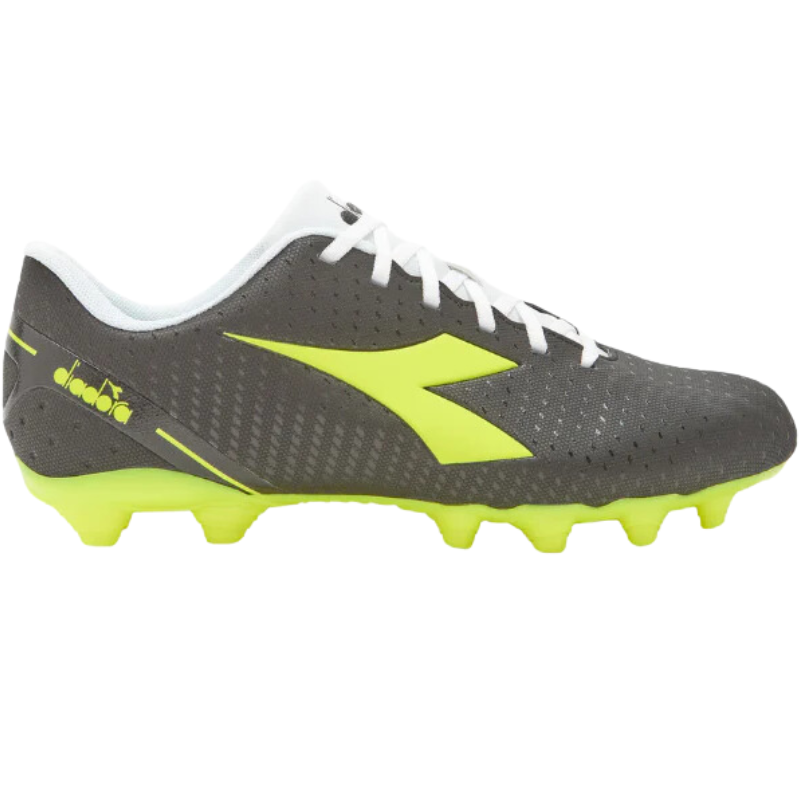 Diadora Pichichi 5 MG14 Soccer Cleats Adult Black/Yellow/White side pointing right