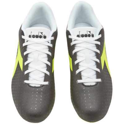Diadora Pichichi 5 MG14 Soccer Cleats Adult Black/Yellow/White top of both shoes