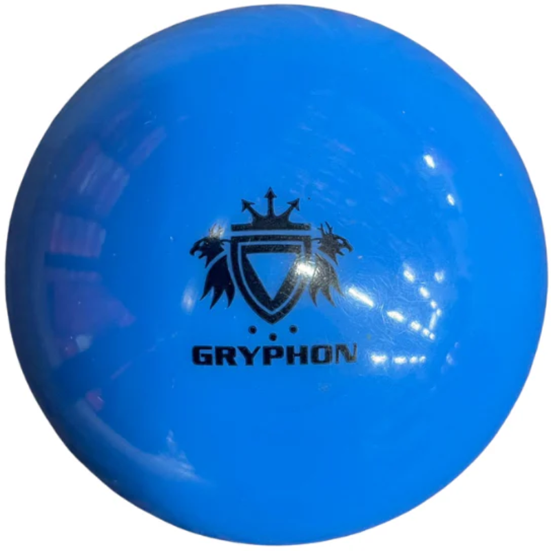 Gryphon Minkey Field Hockey Ball Blue showing black logo