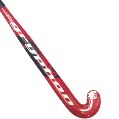 Gryphon Slasher Field Hockey Stick Red 30" side with head at bottom-right