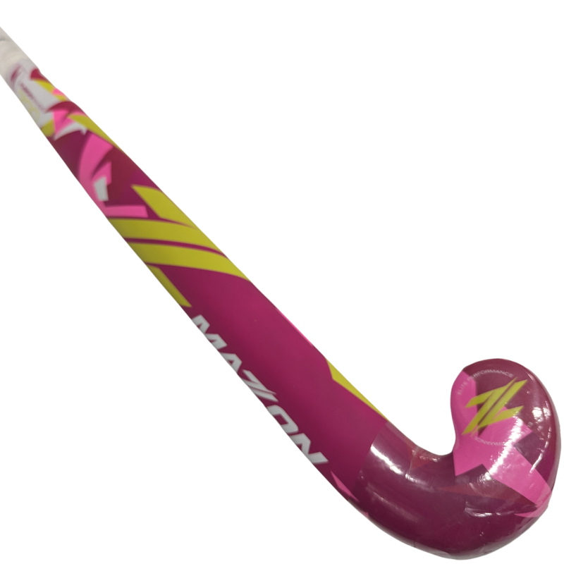 Mazon Fusion 700 Field Hockey Stick Purple close-up with head curved right