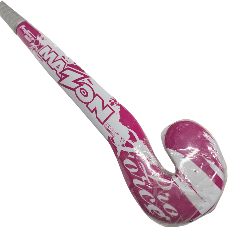 Mazon Goalie Pro Force 1000 Field Hockey Stick close-up with head curved right