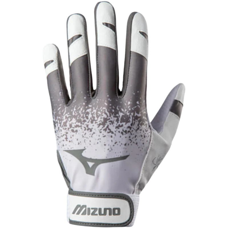 Mizuno Finch Softball Batting Gloves Adult 2020 grey back