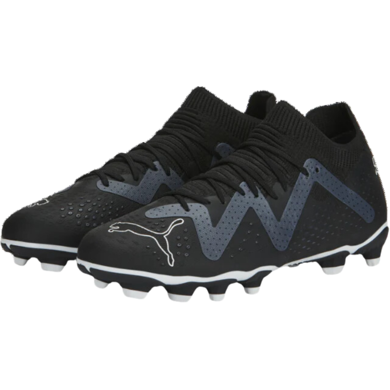 Puma Future Match FG/AG Soccer Cleats Junior Puma Black/Puma White side of both shoes pointing left