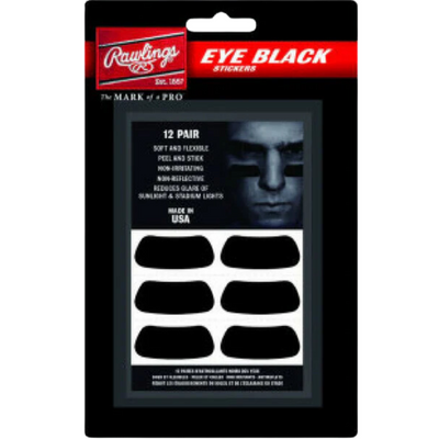 Rawlings Eye Black Stickers Pack of 12 in packaging