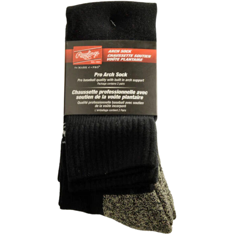 Rawlings Pro Arch Baseball Socks - 2 Pack