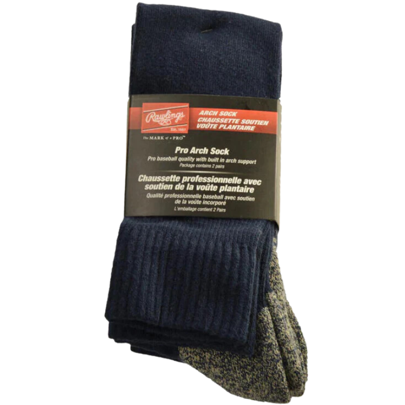 Rawlings Pro Arch Baseball Socks - 2 Pack