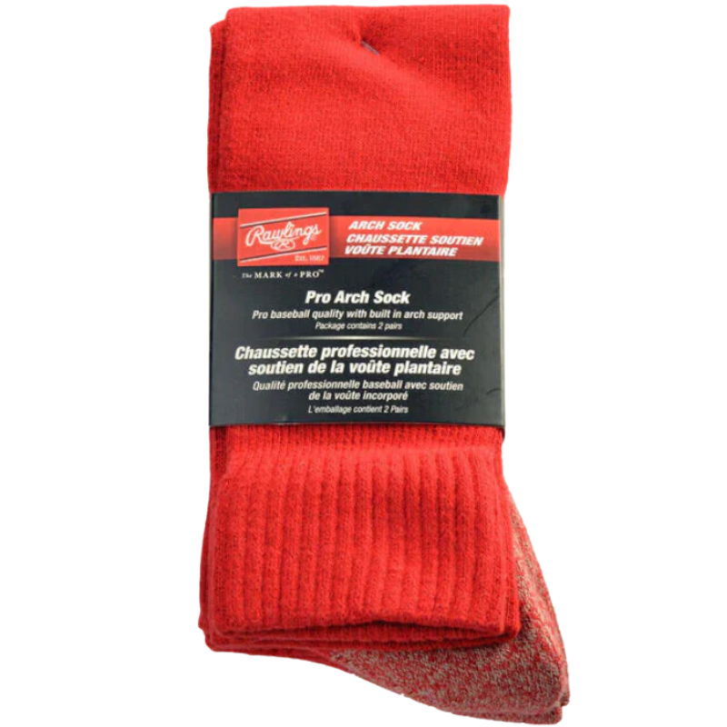 Rawlings Pro Arch Baseball Socks - 2 Pack