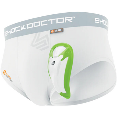 Shock Doctor Core Brief with BioFlex Cup Youth green cup
