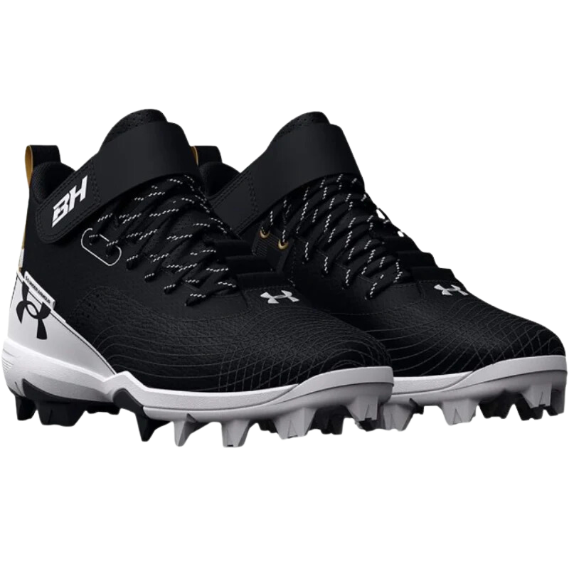 Under Armour Harper 7 RM Boys Mid Baseball Cleats Junior Time Out Source For Sports