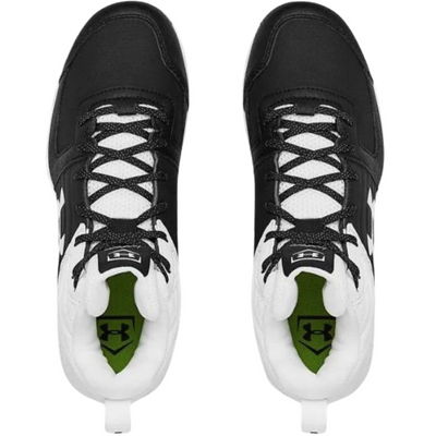 Under Armour Leadoff Mid RM Baseball Cleats Junior top of both shoes pointing up