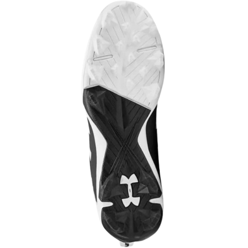 Under Armour Leadoff Mid RM Baseball Cleats Junior bottom pointing up