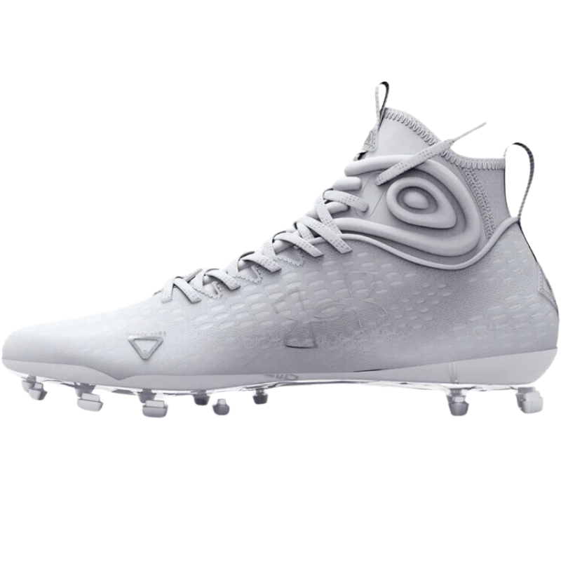 Under Armour Spotlight Lux MC 2.0 Football Cleats Senior white side pointing left