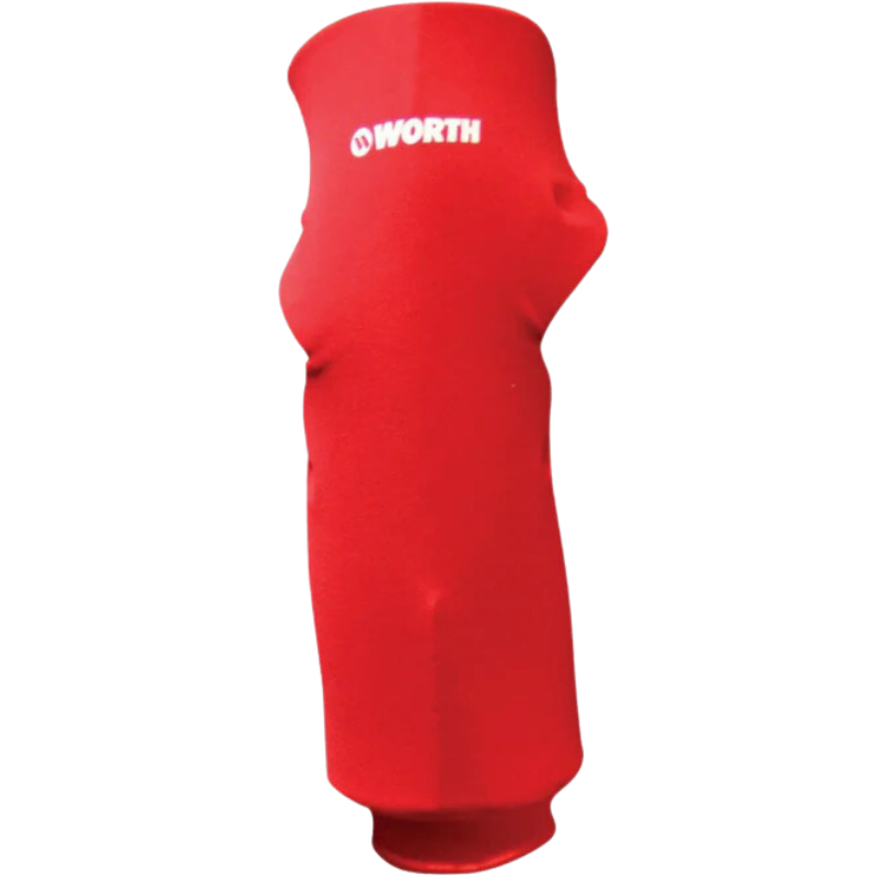 Worth Fastpitch Baseball Sliding Leg Guard front red
