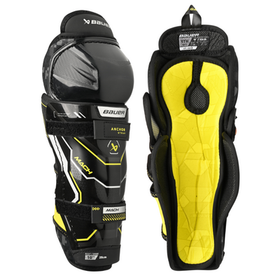 Bauer S23 Supreme Mach Hockey Shin Guards- Youth