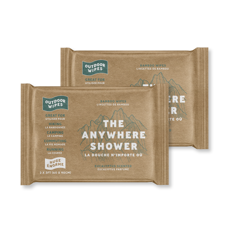 Anywhere Shower- 2x3 Wipes