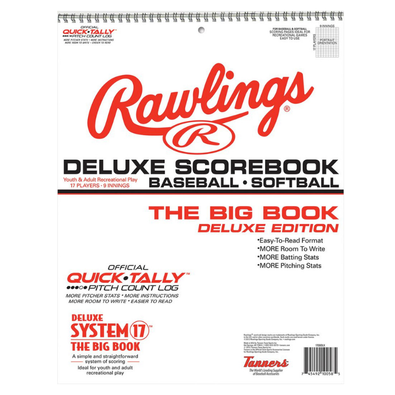 Rawlings System-17 Deluxe Scorebook front showing cover