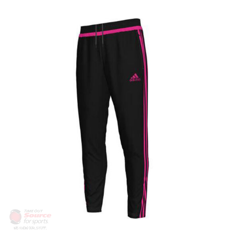 Adidas Tiro 15 Training Pant- Black/Pink- Youth | Time Out Source For Sports