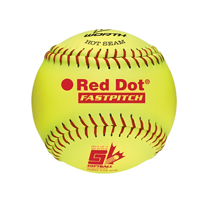 Worth PX2RYLC 12" Red Dot Softball | Time Out Source For Sports