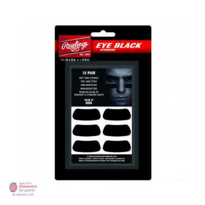 Rawlings Eye Black Stickers (Pack of 12) | Time Out Source For Sports