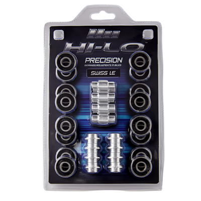 Bauer Hi-Lo RH S19 Swiss LE 608 Bearings in clear plastic packaging