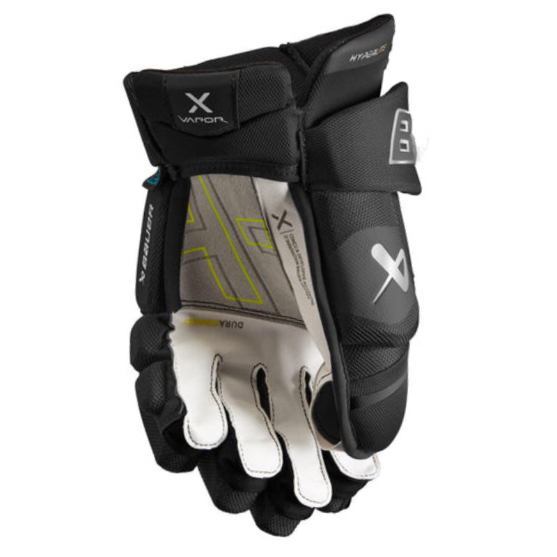 Bauer Vapor Hyperlite Hockey Gloves Senior 2022 back front (palm) of one glove